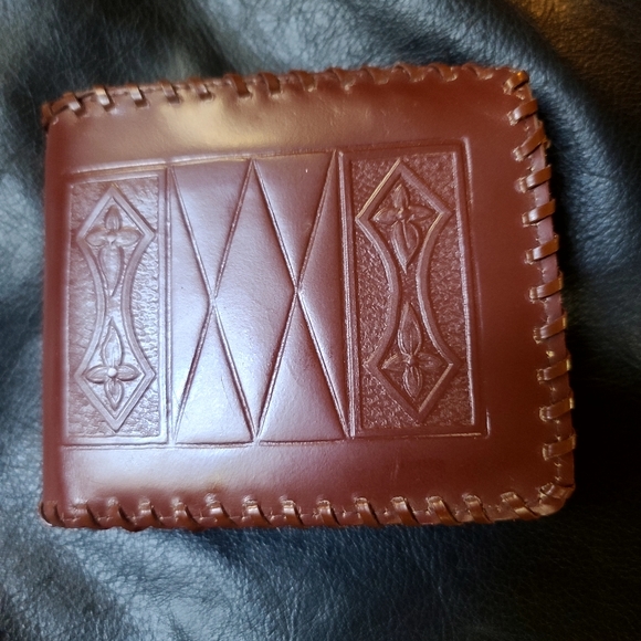 Calfskin genuine leather vintage wallet NEVER USED - Picture 7 of 8